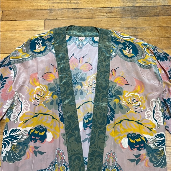 Powder The Folk Art Floral Kimono Jacket, OSFM - Picture 4 of 14